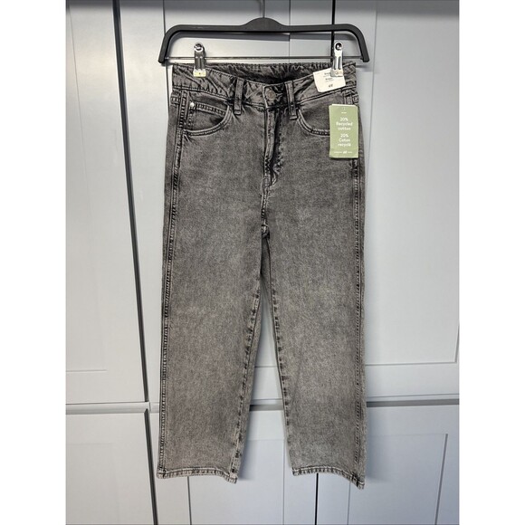 H&M Girls Jeans Baggy Wide Leg  Fit Adjustable Waist Size US 8 NWT‎ - Picture 1 of 10